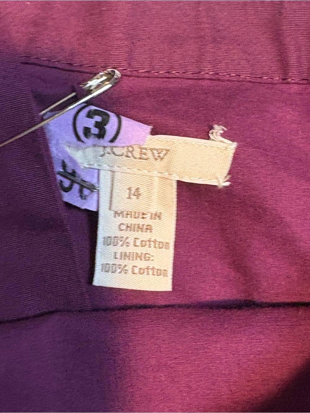J. Crew plum-colored halter-neck fit and flare dress - Picture 8 of 10